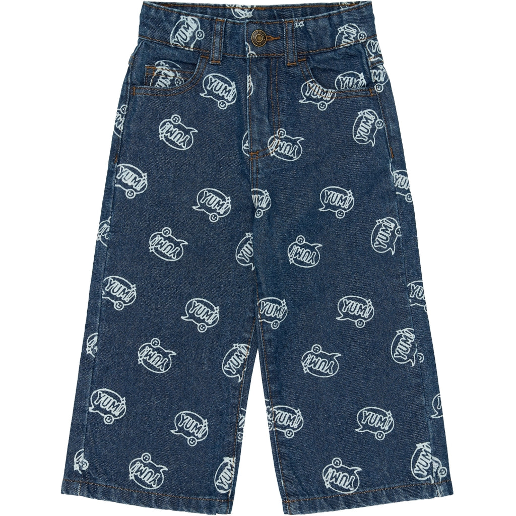 THE NEW SIBLINGS TNSTYale Baggy Fit Jeans Jeans Medium Blue Denim AOP