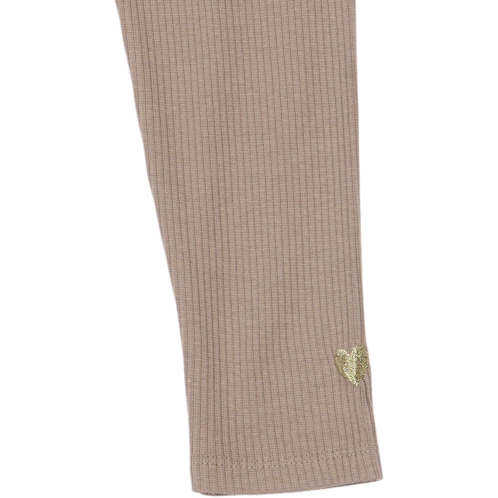 THE NEW SIBLINGS TNSTYania Rib Leggings Leggings Taupe Gray TN