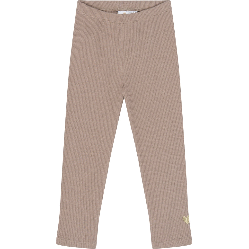 THE NEW SIBLINGS TNSTYania Rib Leggings Leggings Taupe Gray TN
