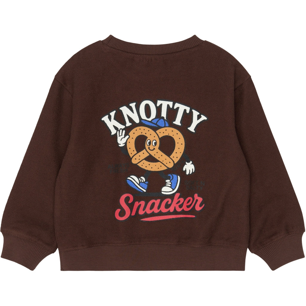THE NEW SIBLINGS TNSTYannick Oversize Sweatshirt Sweatshirt Chestnut