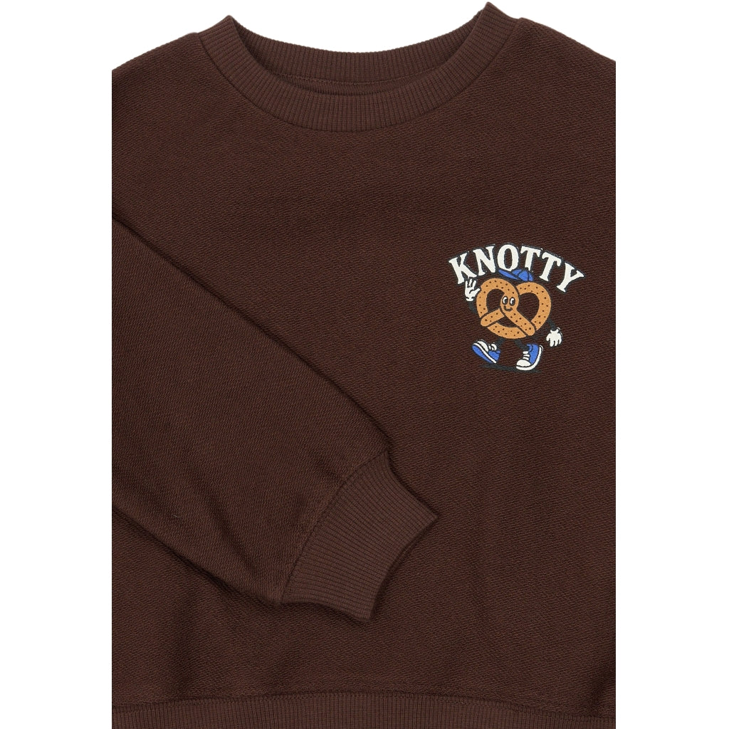 THE NEW SIBLINGS TNSTYannick Oversize Sweatshirt Sweatshirt Chestnut