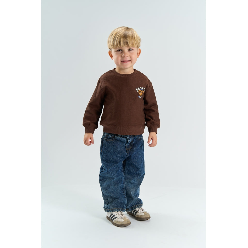 THE NEW SIBLINGS TNSTYannick Oversize Sweatshirt Sweatshirt Chestnut