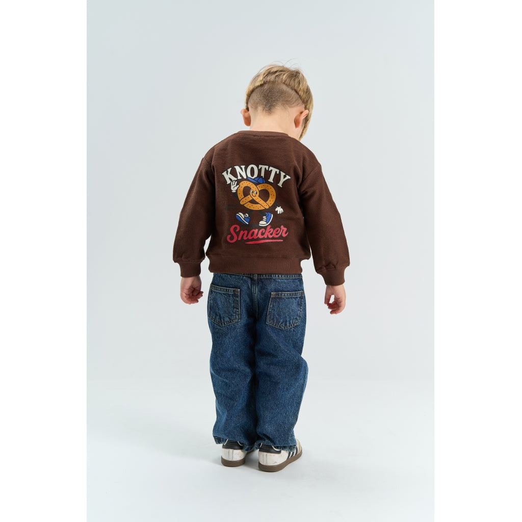 THE NEW SIBLINGS TNSTYannick Oversize Sweatshirt Sweatshirt Chestnut