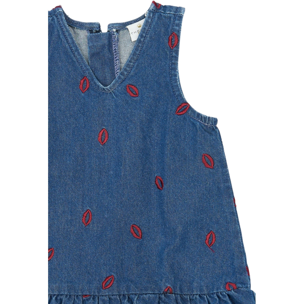 THE NEW SIBLINGS TNSTYarda Ærmeløs Denim Kjole Kjoler Medium Blue Denim EMB
