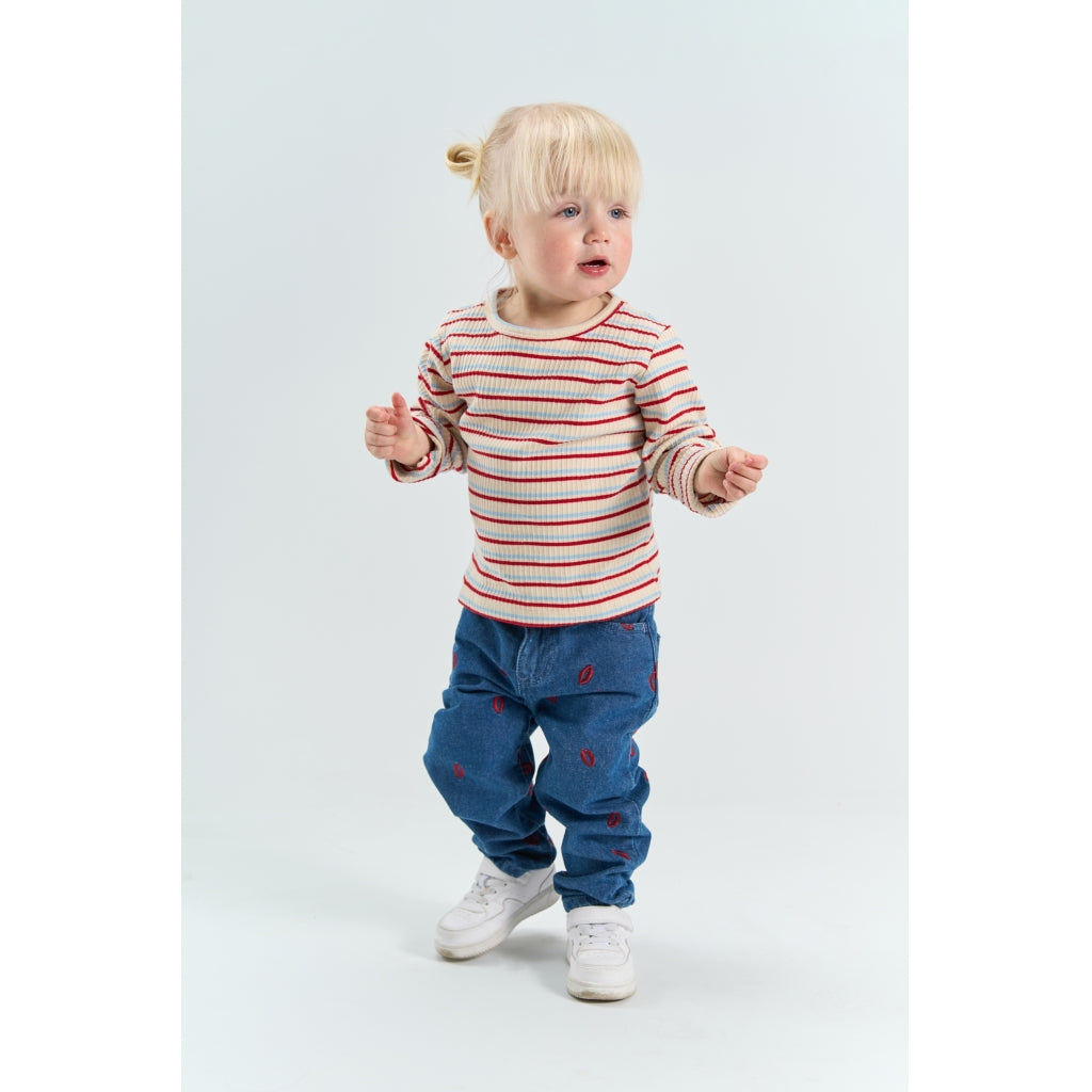 THE NEW SIBLINGS TNSTYarda Mom Fit Jeans Jeans Medium Blue Denim EMB
