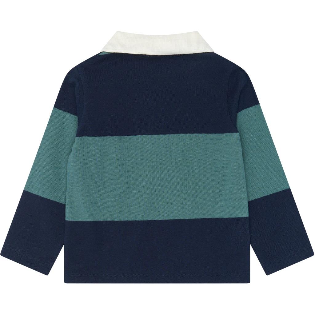 THE NEW SIBLINGS TNSTYarok Langærmet Pique Polo Langærmet bluse Navy Blazer Striped