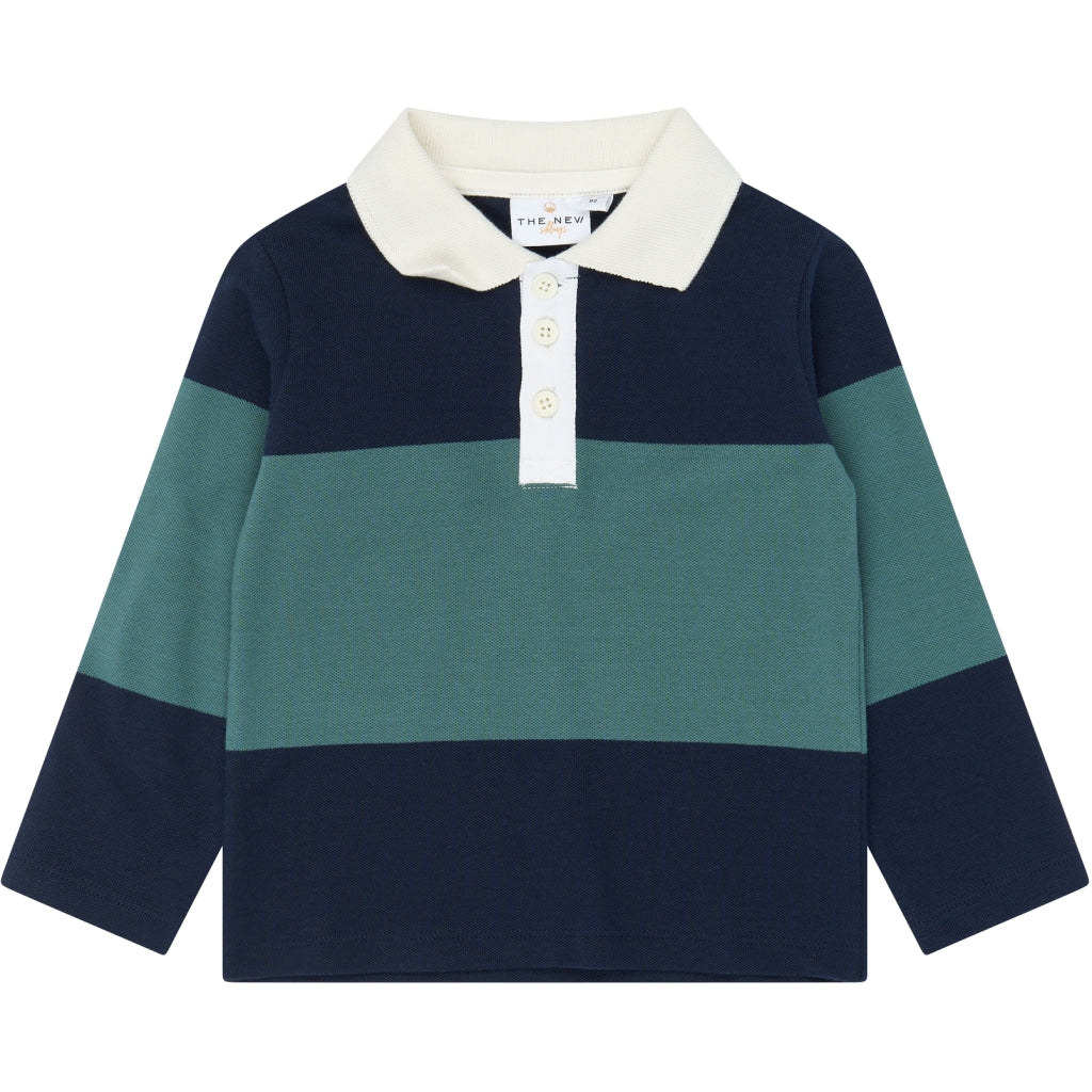 THE NEW SIBLINGS TNSTYarok Langærmet Pique Polo Langærmet bluse Navy Blazer Striped
