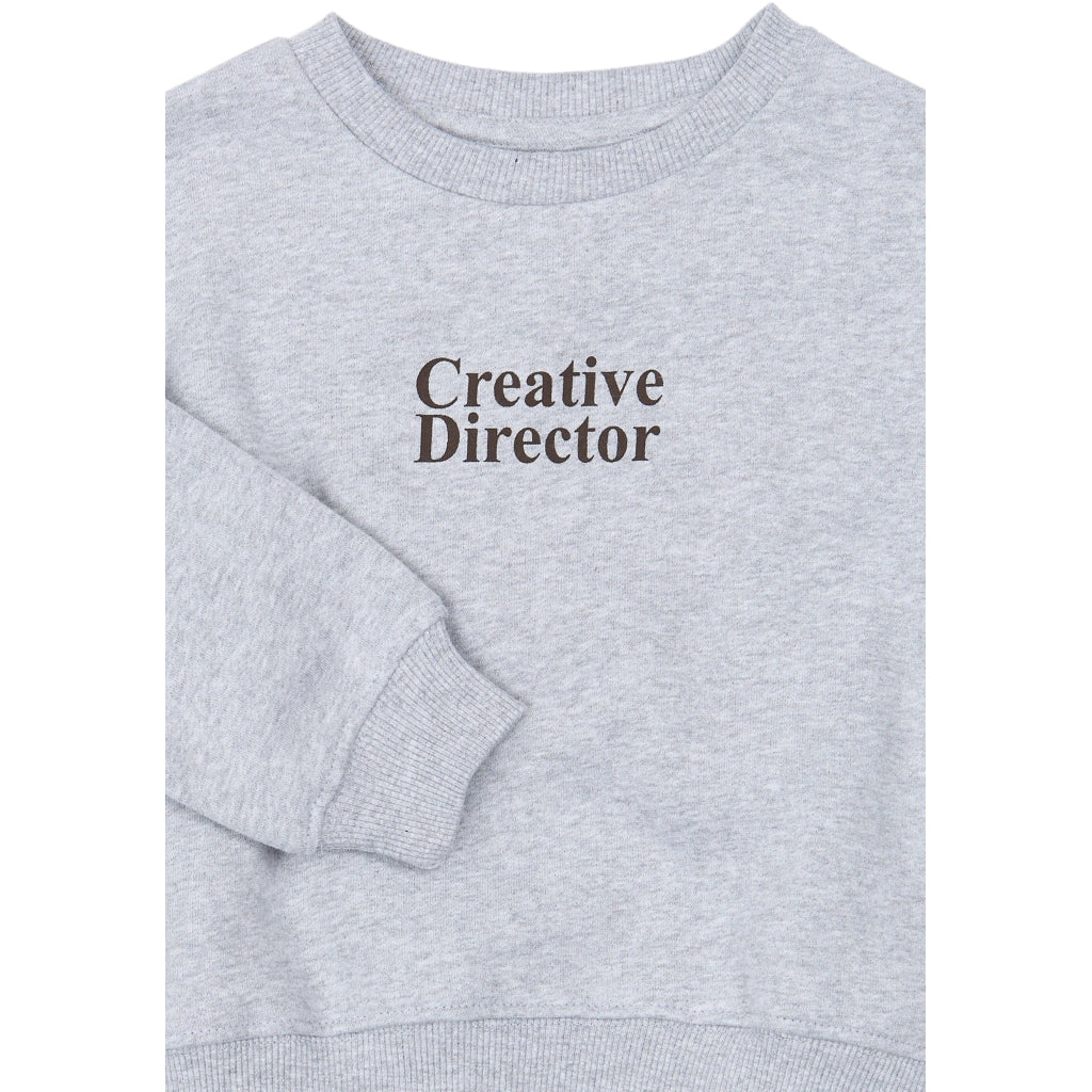 THE NEW SIBLINGS TNSTYaso Melange Oversize Sweatshirt Sweatshirt Light Grey Melange