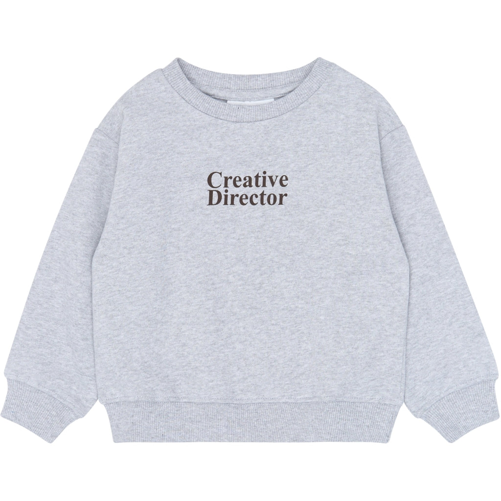 THE NEW SIBLINGS TNSTYaso Melange Oversize Sweatshirt Sweatshirt Light Grey Melange