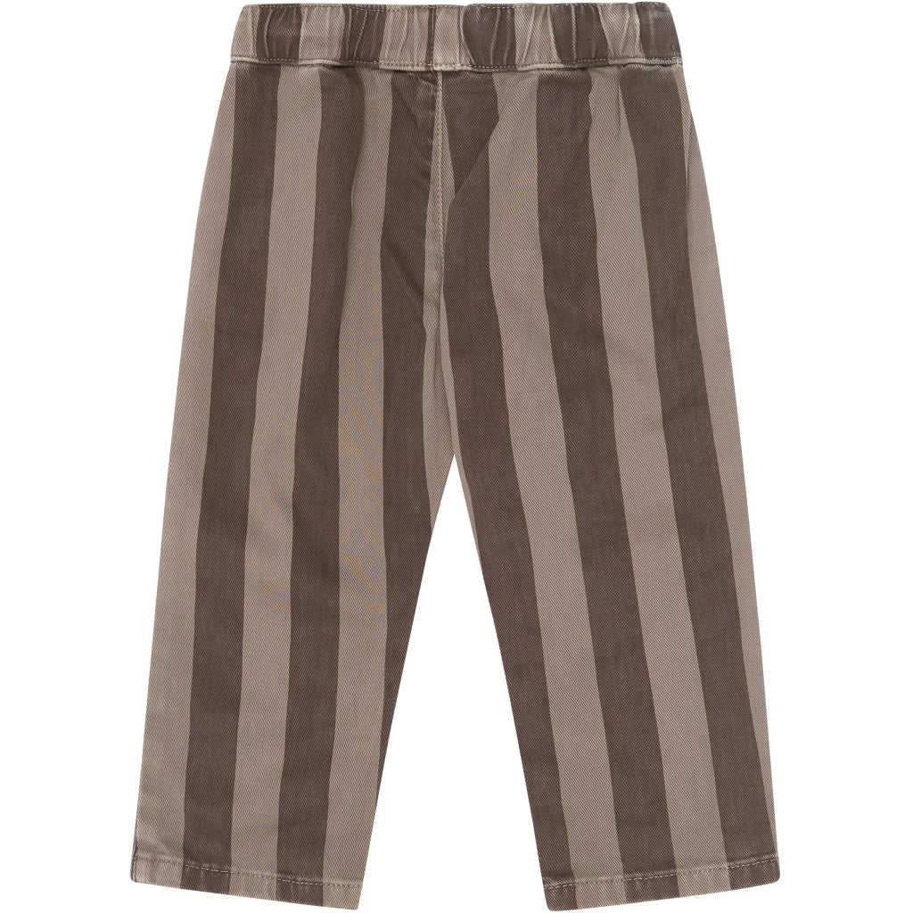 THE NEW SIBLINGS TNSTYlas Baggy Bukser Bukser Taupe Gray Striped TN