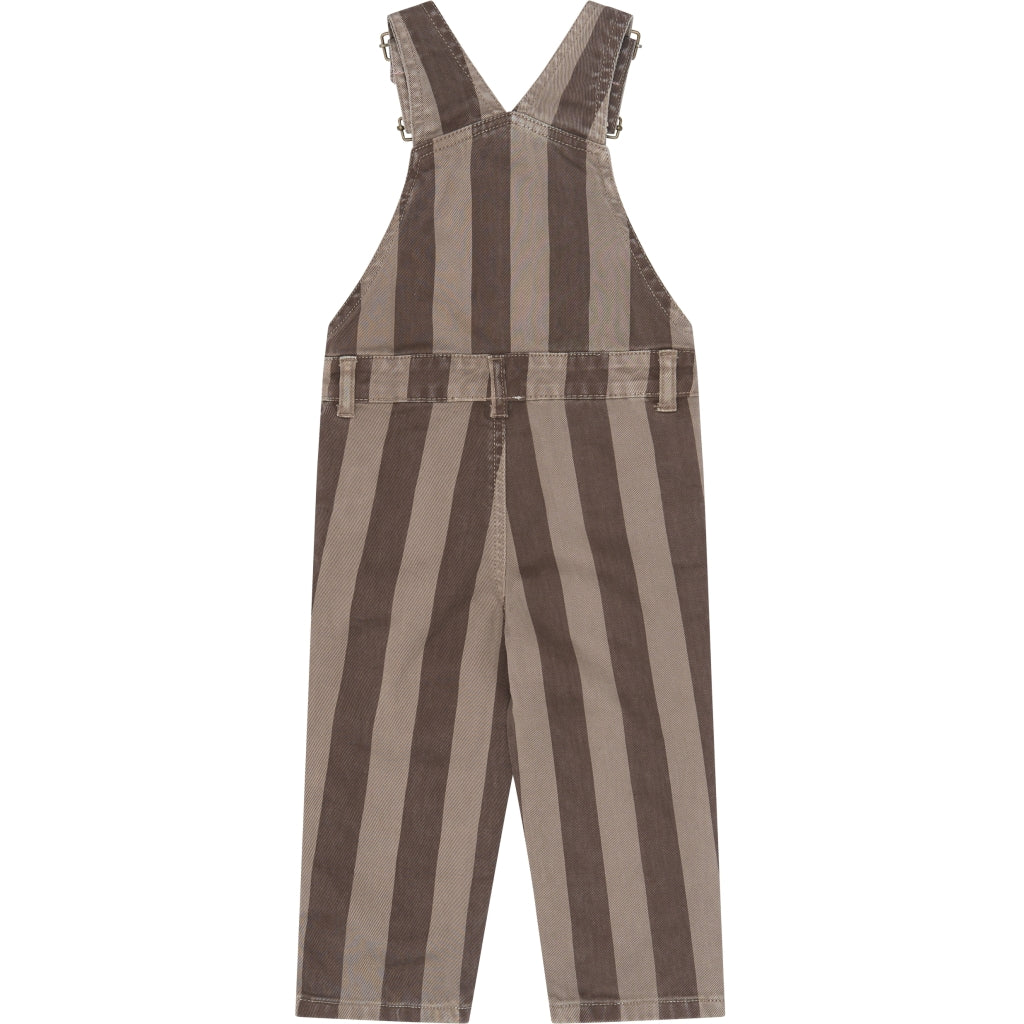 THE NEW SIBLINGS TNSTYlas Smækbukser Overalls Taupe Gray Striped TN