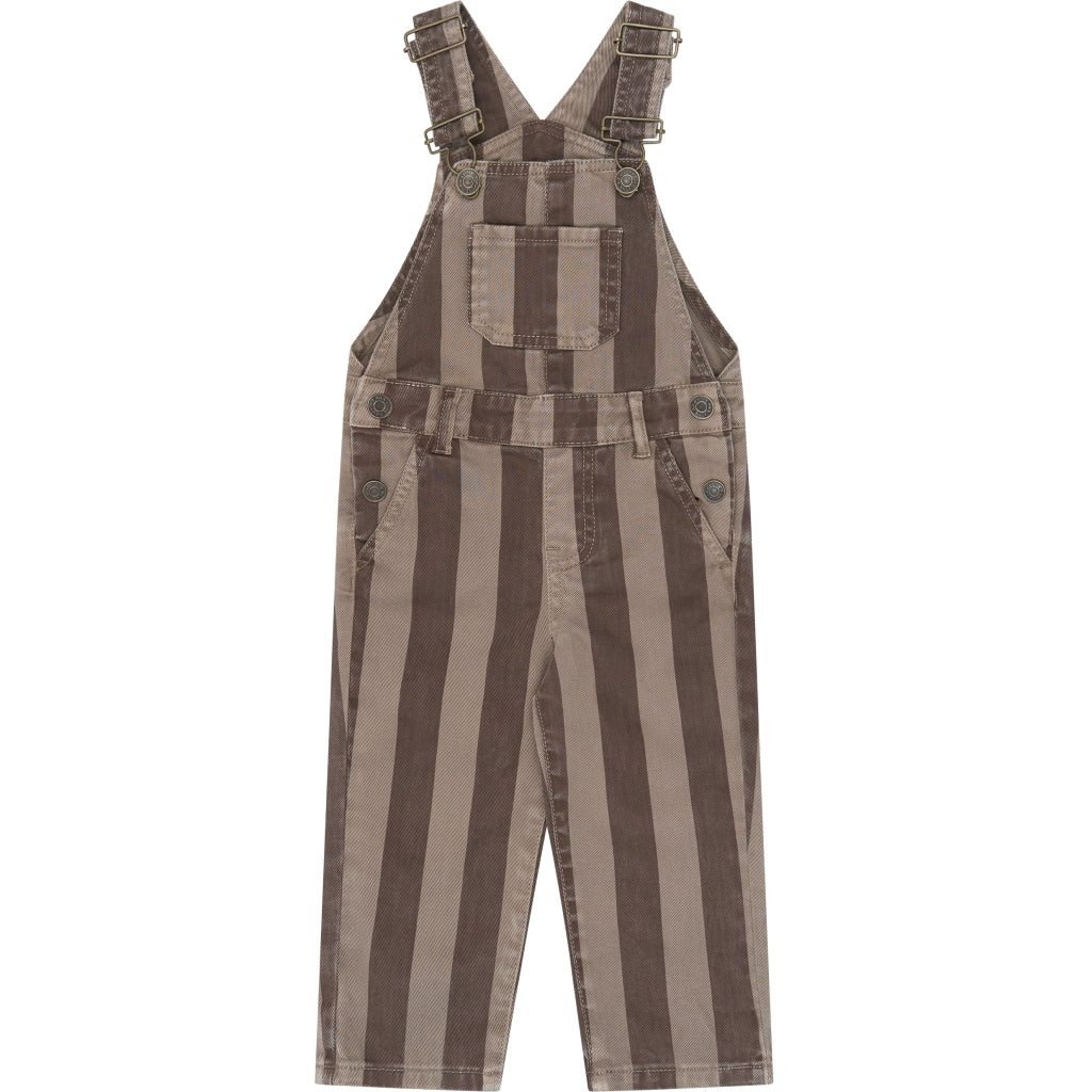 THE NEW SIBLINGS TNSTYlas Smækbukser Overalls Taupe Gray Striped TN