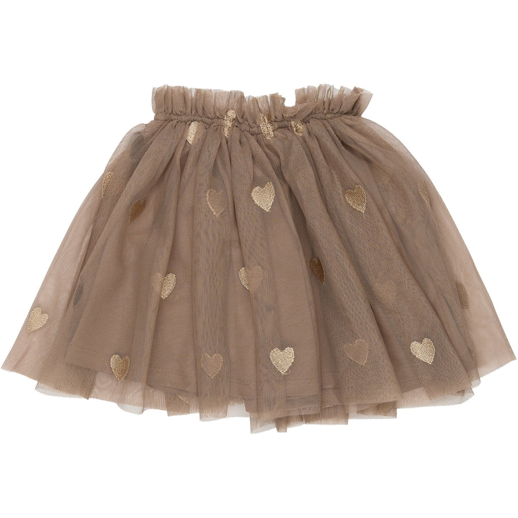 THE NEW SIBLINGS TNSTYna Mesh Nederdel Nederdel Taupe Gray EMB TN