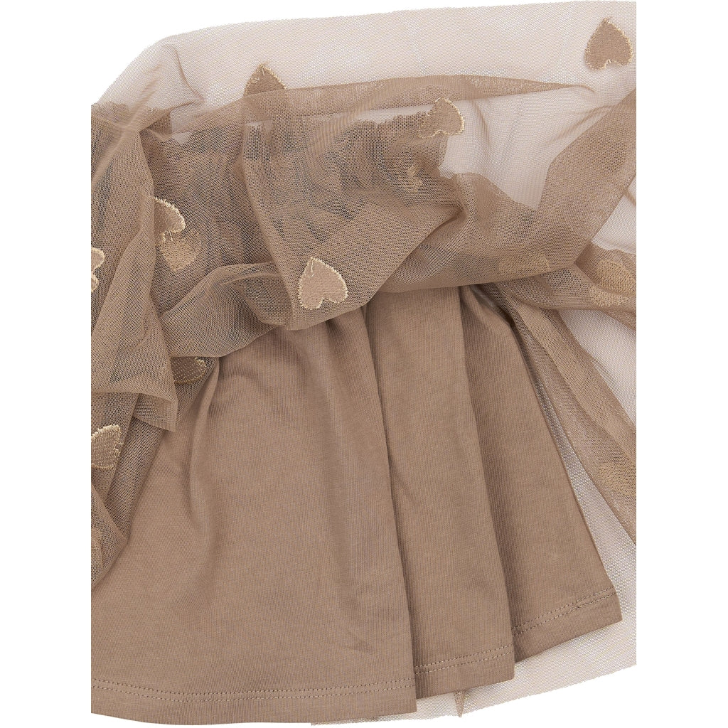 THE NEW SIBLINGS TNSTYna Mesh Nederdel Nederdel Taupe Gray EMB TN