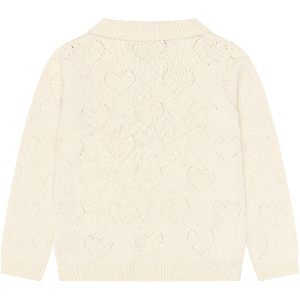 THE NEW SIBLINGS TNSTYnessa Langærmet Knit Polo Strik Gardenia