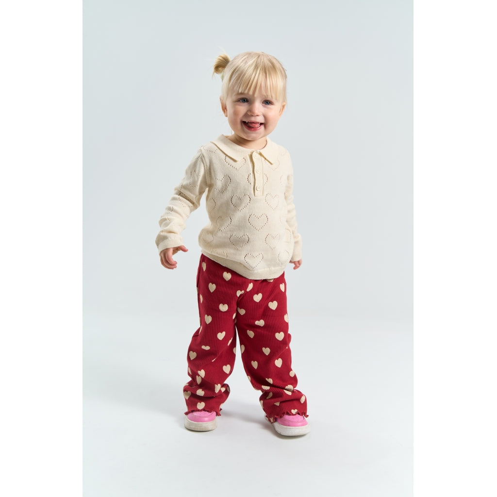 THE NEW SIBLINGS TNSTYnessa Langærmet Knit Polo Strik Gardenia