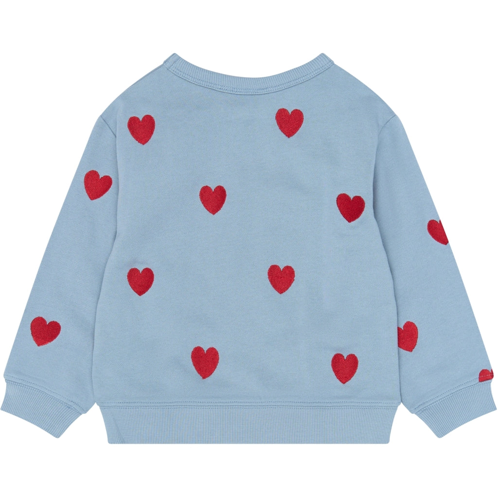 THE NEW SIBLINGS TNSTYolie Oversize Sweatshirt Sweatshirt Ashley Blue EMB