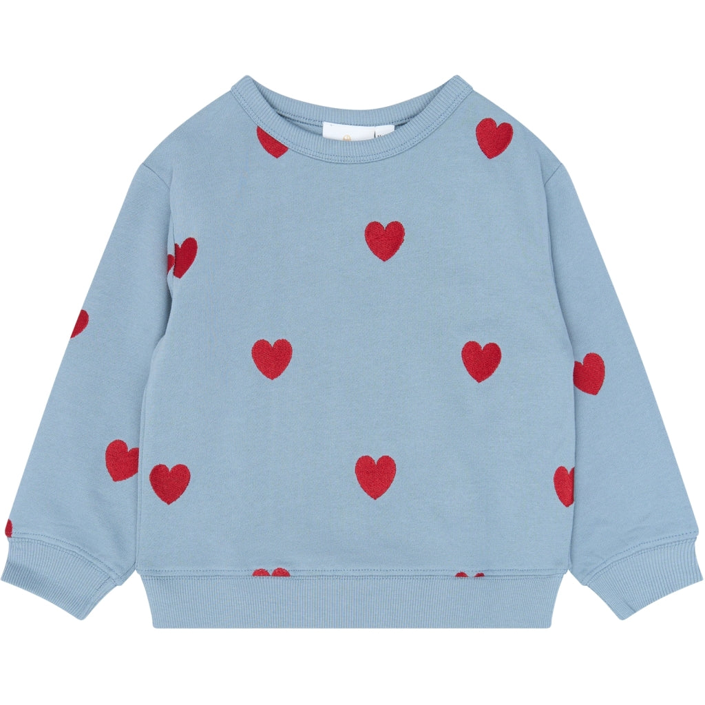 THE NEW SIBLINGS TNSTYolie Oversize Sweatshirt Sweatshirt Ashley Blue EMB