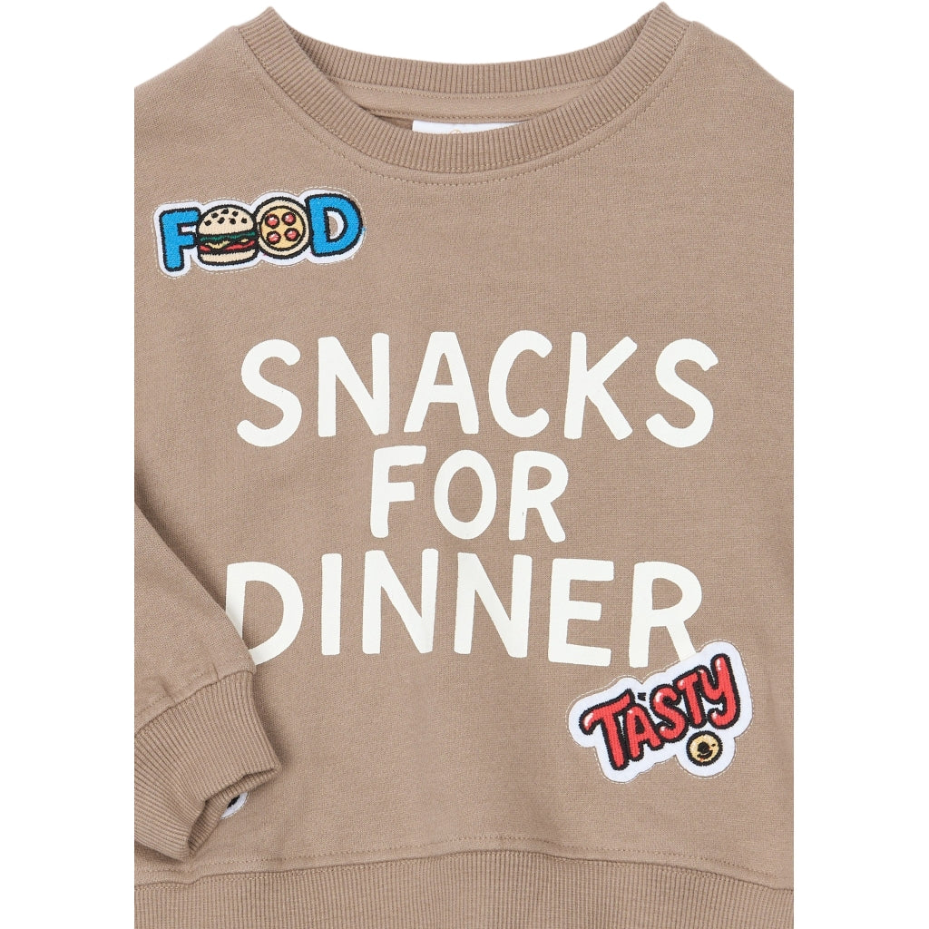 THE NEW SIBLINGS TNSTYoung Oversize Sweatshirt Sweatshirt Taupe Gray TN