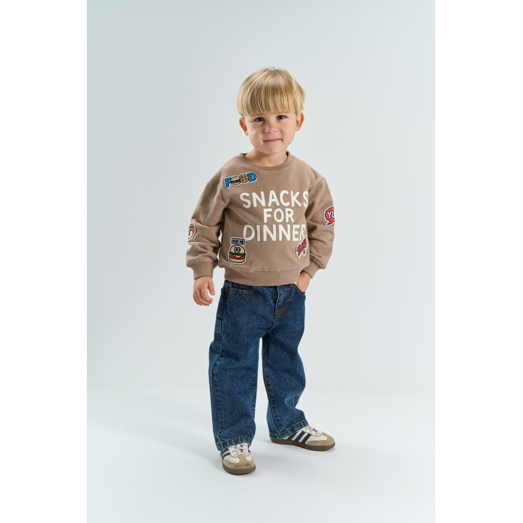 THE NEW SIBLINGS TNSTYoung Oversize Sweatshirt Sweatshirt Taupe Gray TN