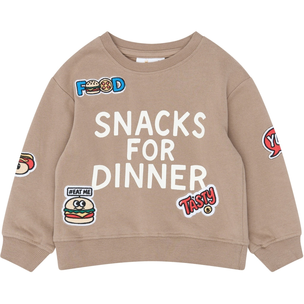 THE NEW SIBLINGS TNSTYoung Oversize Sweatshirt Sweatshirt Taupe Gray TN