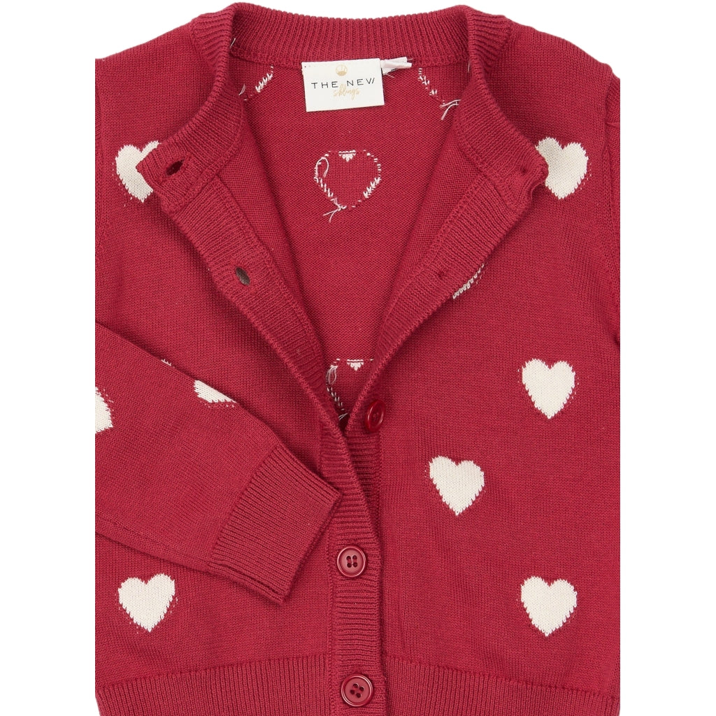 THE NEW SIBLINGS TNSTYulla Langærmet Strik Cardigan Strik Rio Red TN