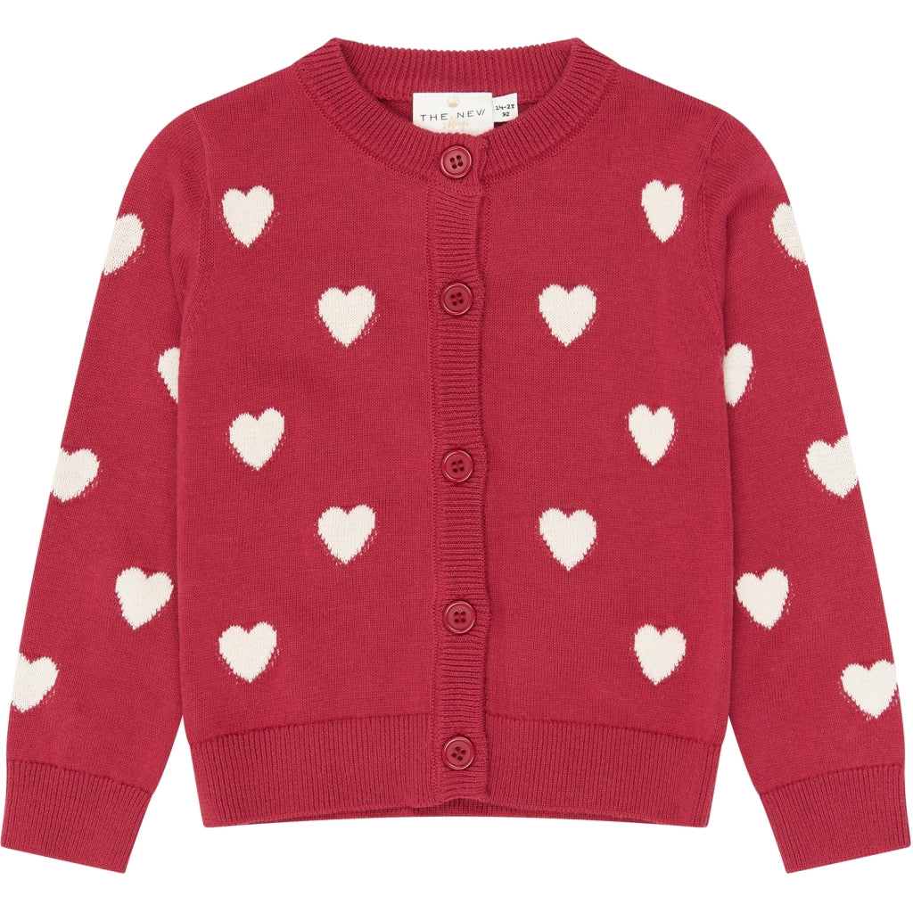 THE NEW SIBLINGS TNSTYulla Langærmet Strik Cardigan Strik Rio Red TN