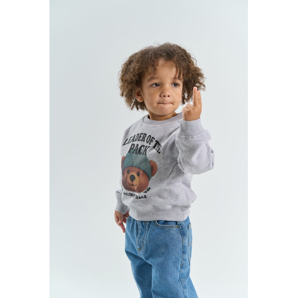 THE NEW SIBLINGS TNSTYvan Oversize Sweatshirt Sweatshirt Light Grey Melange