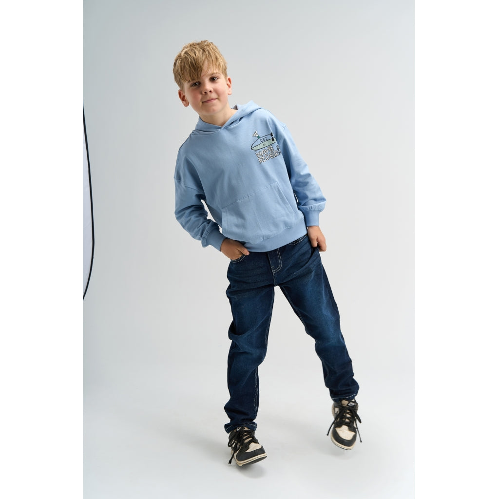 THE NEW TNSedrick Oversize Hættetrøje Sweatshirt Forever Blue