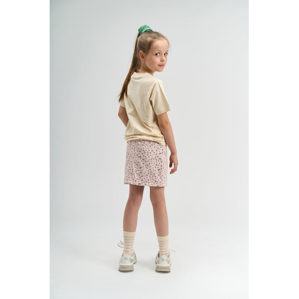 THE NEW TNSelda Denim Nederdel Nederdel Light Lilac AOP