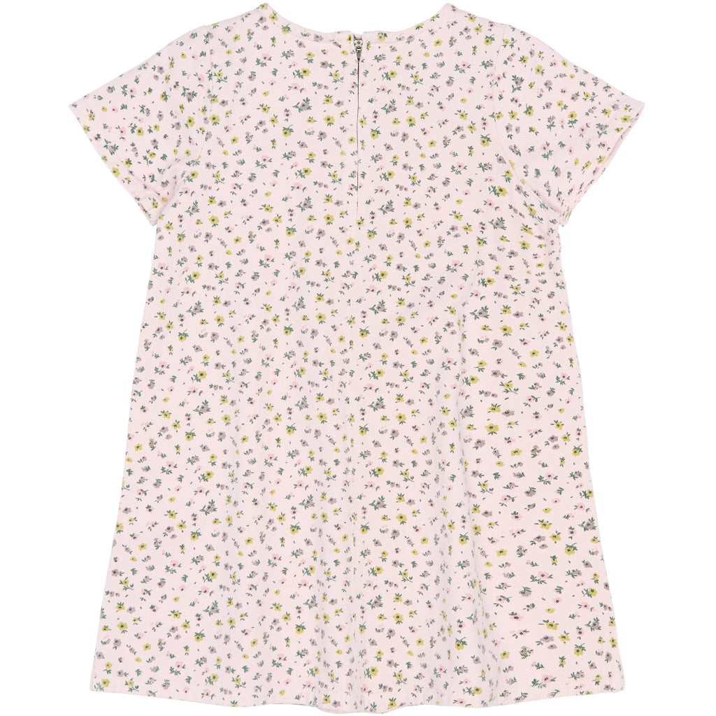 THE NEW TNSelda Kortærmet Denim Kjole Kjoler Light Lilac AOP