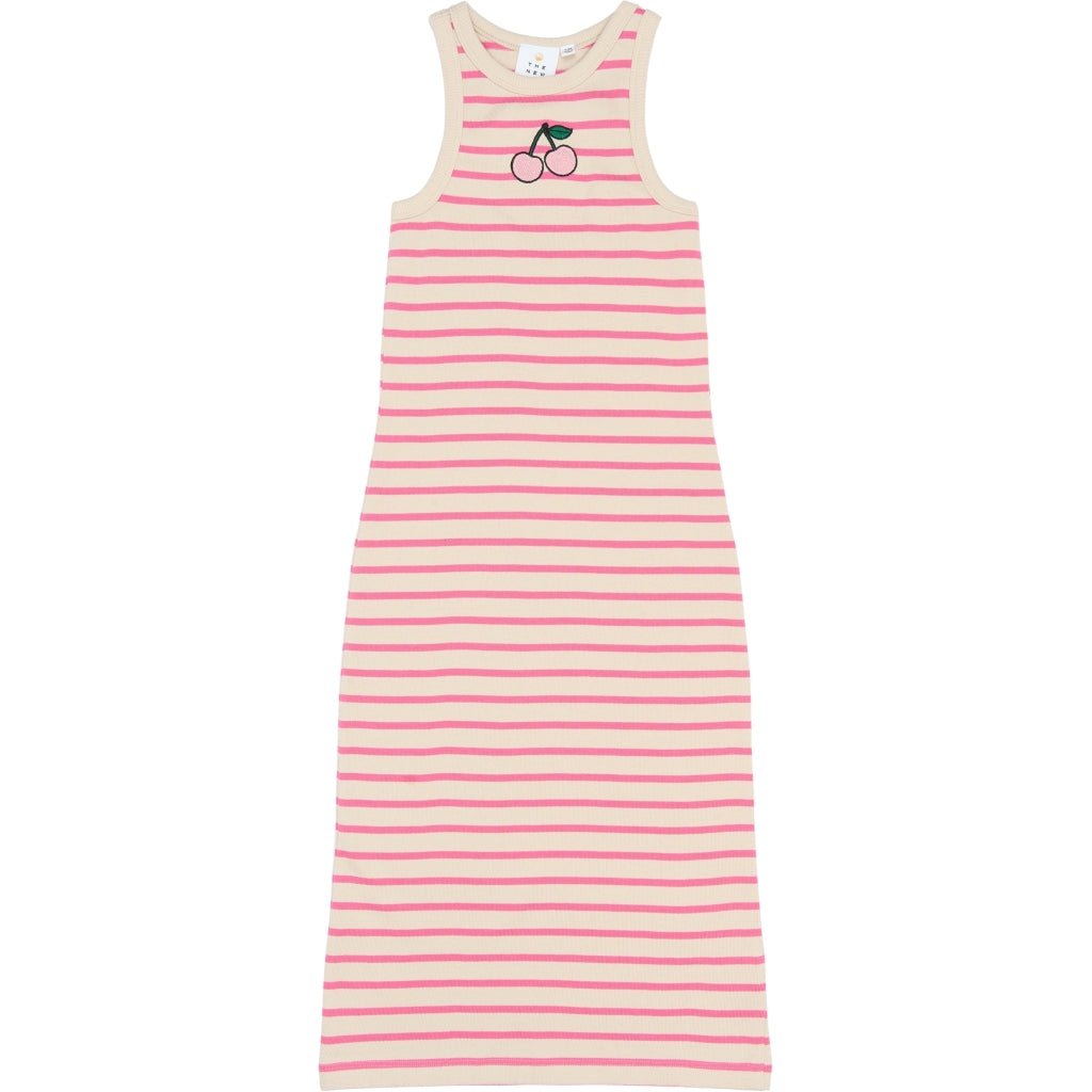 THE NEW TNShannon Ærmeløs Kjole Kjoler Carmine Rose Striped