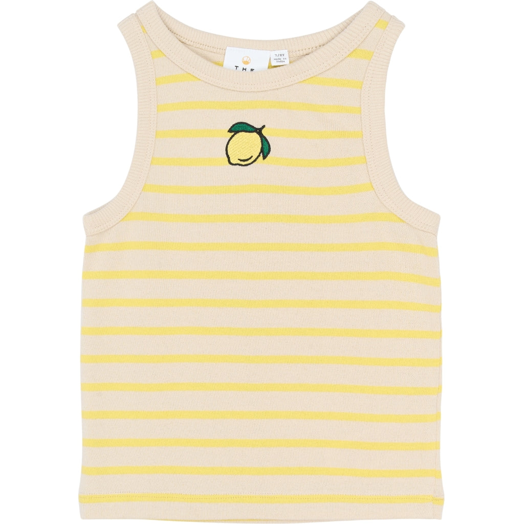 THE NEW TNShannon Kort Ærmeløs Top Kortærmede top Acacia Striped