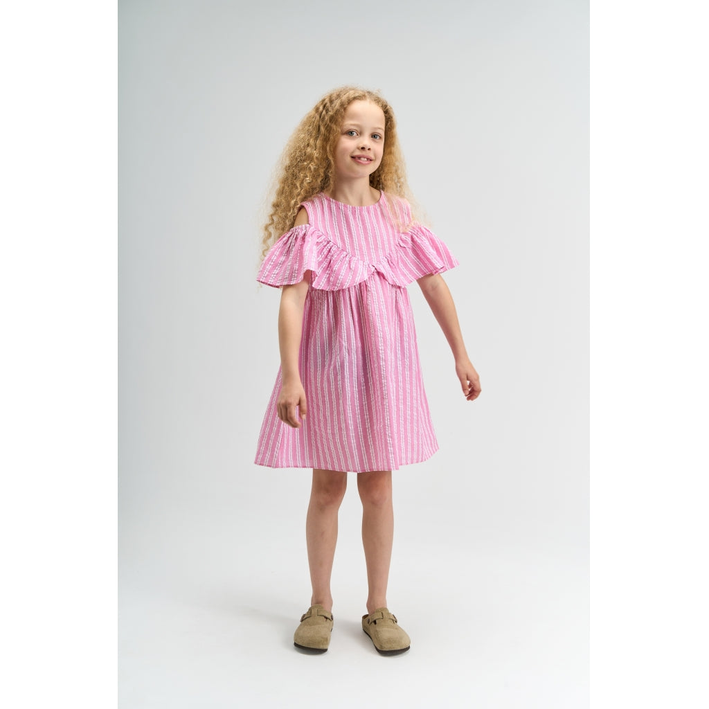 THE NEW TNShirley Ærmeløs Kjole Kjoler Carmine Rose Striped