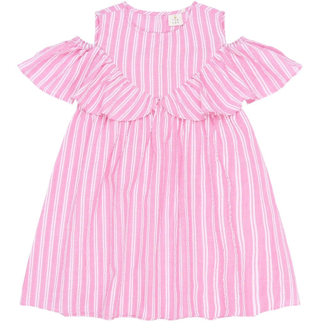 THE NEW TNShirley Ærmeløs Kjole Kjoler Carmine Rose Striped