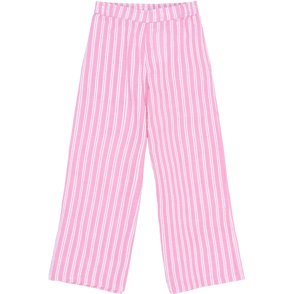 THE NEW TNShirley Wide Leg Bukser Bukser Carmine Rose Striped