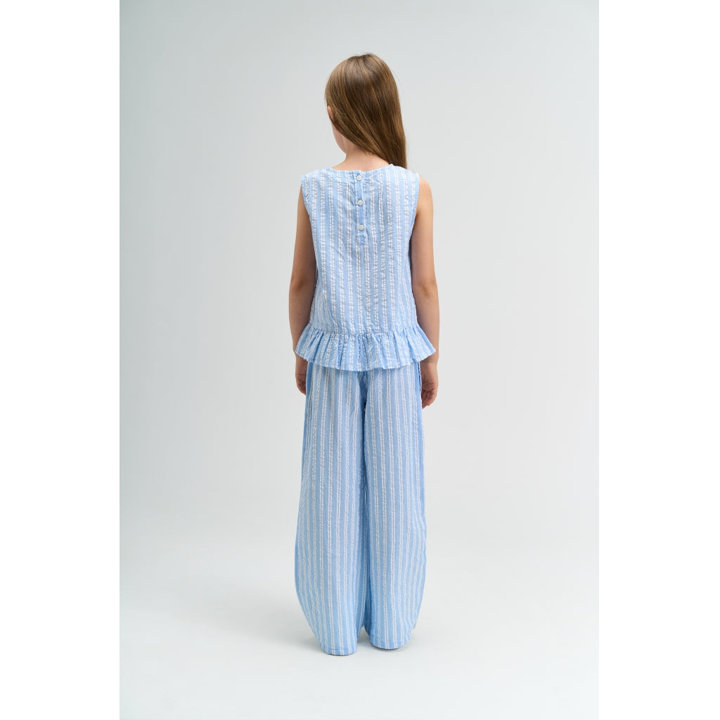 THE NEW TNShirley Wide Leg Bukser Bukser Forever Blue Striped