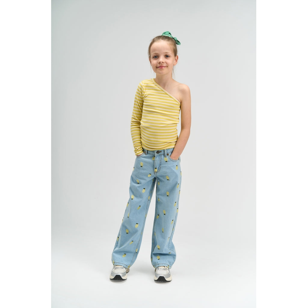 THE NEW TNSia Wide Fit Jeans Jeans Light Blue Denim EMB
