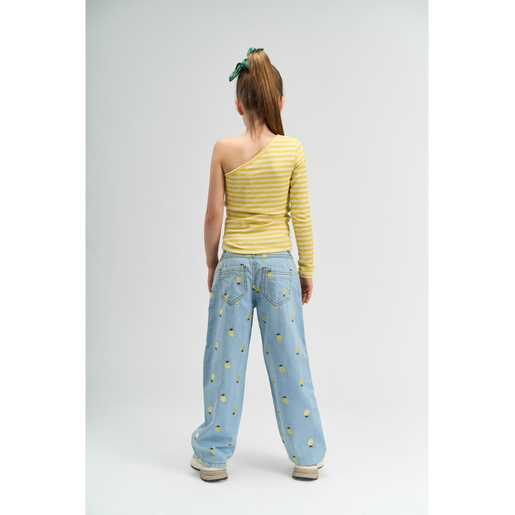 THE NEW TNSia Wide Fit Jeans Jeans Light Blue Denim EMB