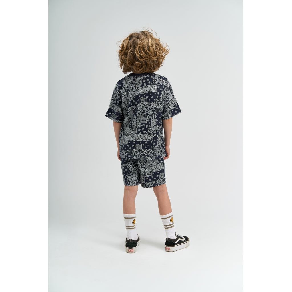 THE NEW TNSixten Oversize T-Shirt T-shirt Navy Blazer AOP