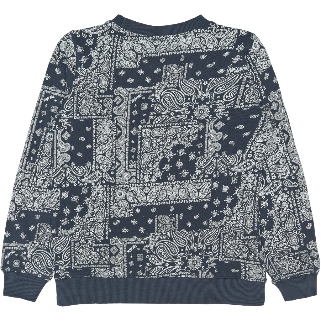THE NEW TNSixten Sweatshirt Sweatshirt Navy Blazer AOP