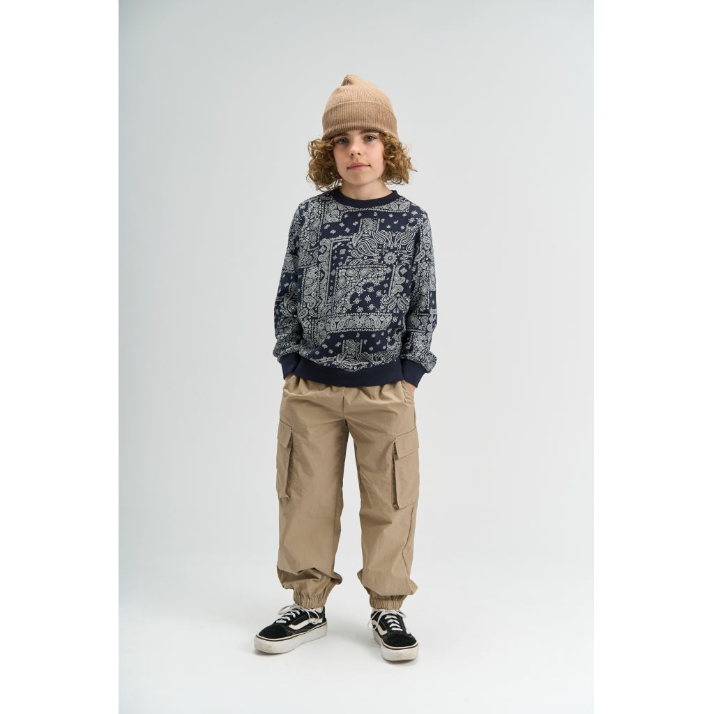 THE NEW TNSixten Sweatshirt Sweatshirt Navy Blazer AOP