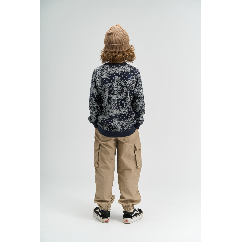 THE NEW TNSixten Sweatshirt Sweatshirt Navy Blazer AOP