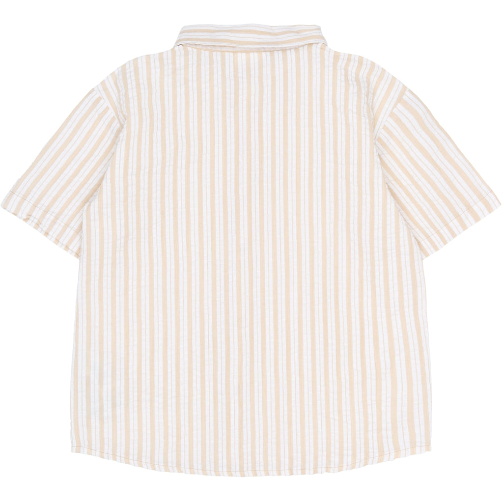 THE NEW TNSmith Kortærmet Skjorte Skjorter Humus Striped