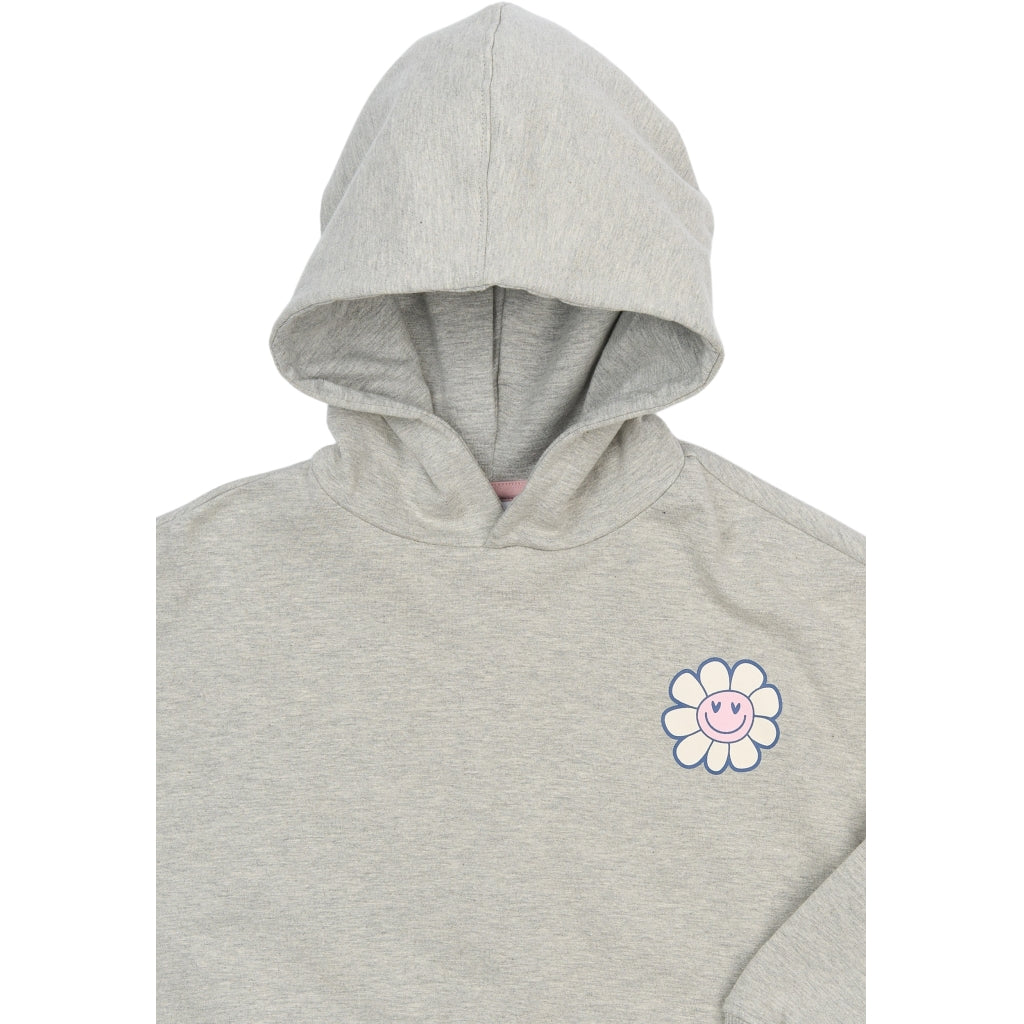 THE NEW TNSoffi Oversize Hættetrøje Sweatshirt Light Grey Melange