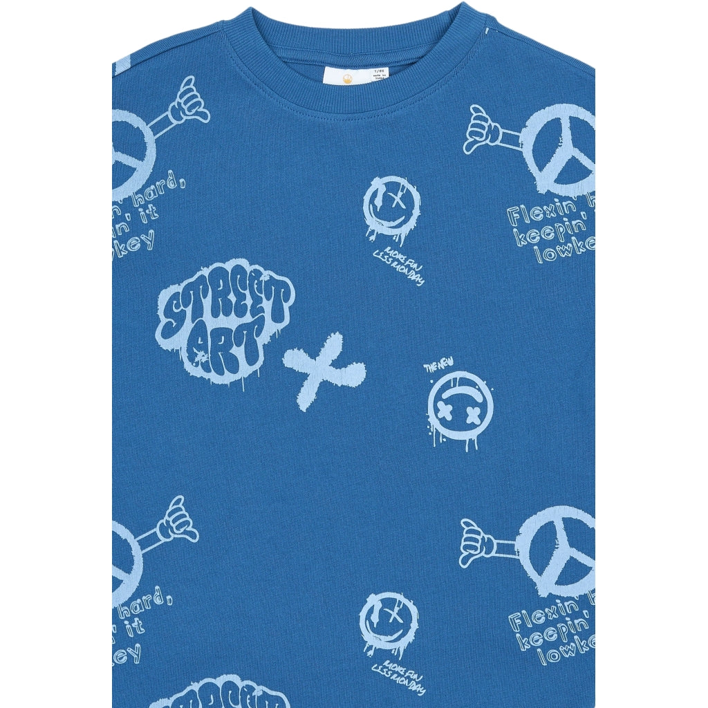 THE NEW TNSpencer Oversize T-Shirt T-shirt True Blue AOP