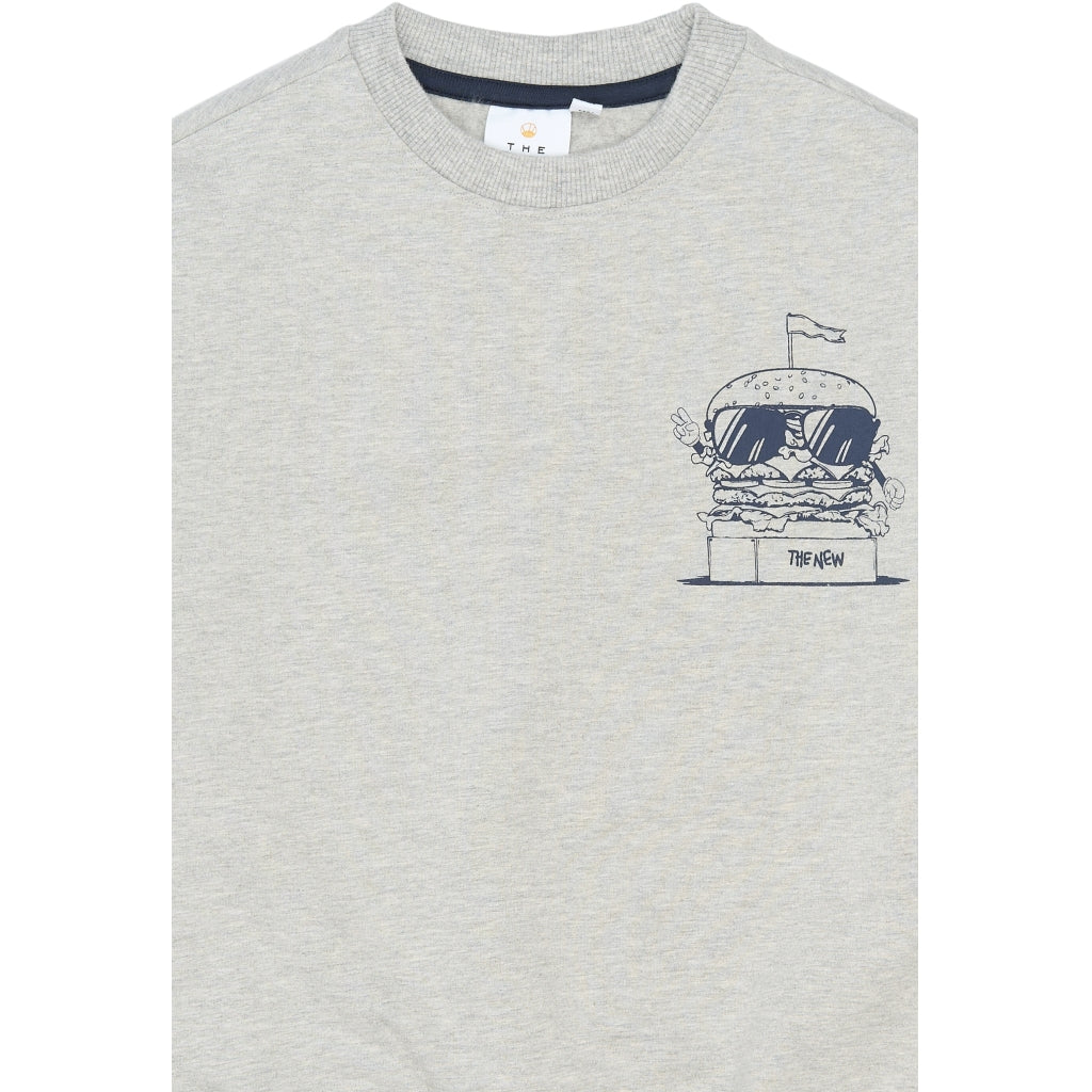 THE NEW TNStevie Oversize Sweatshirt Sweatshirt Light Grey Melange