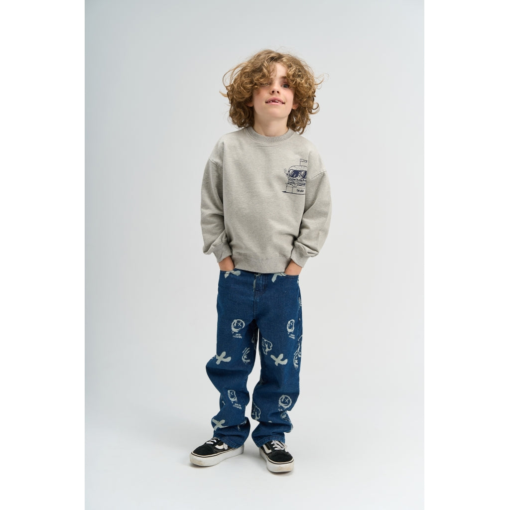 THE NEW TNStevie Oversize Sweatshirt Sweatshirt Light Grey Melange