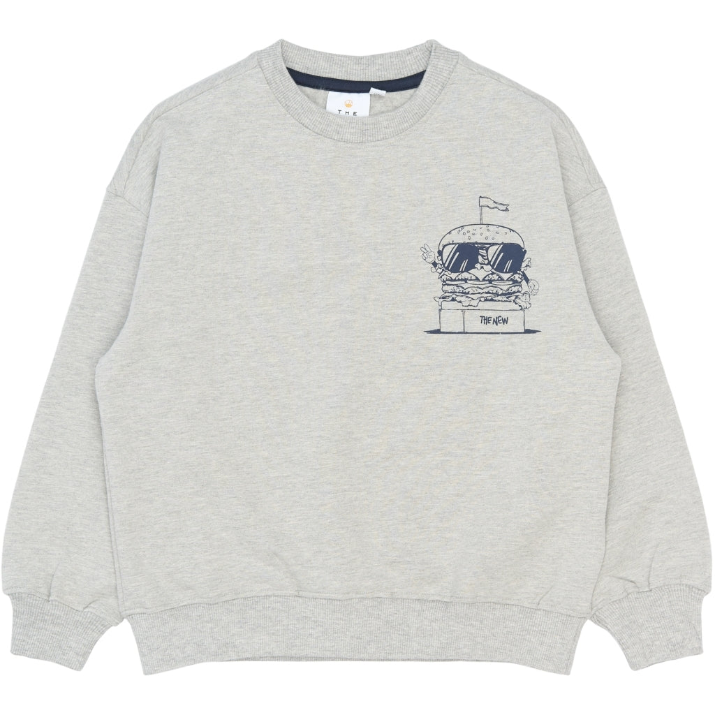 THE NEW TNStevie Oversize Sweatshirt Sweatshirt Light Grey Melange