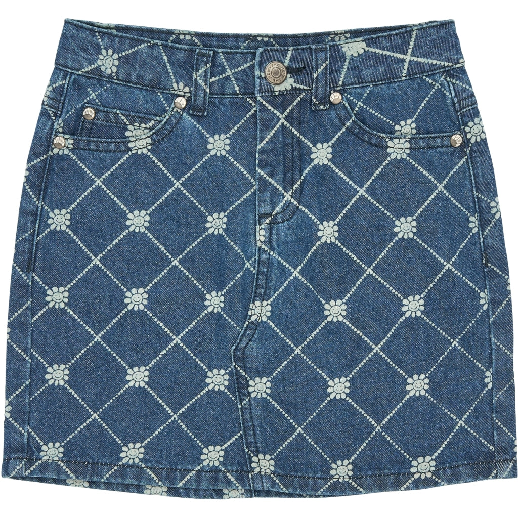 THE NEW TNStine Denim Nederdel Nederdel Medium Blue Denim